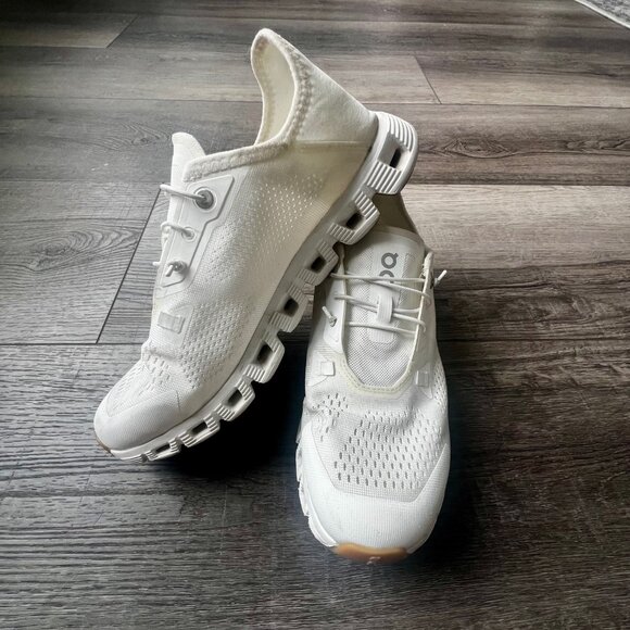 On Clouds Shoes - On Clouds Cloud 5 Coast White Undyed Sneakers Shoes Walking Athleisure Light 8.5